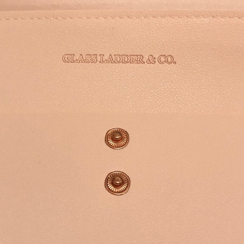 Glass Ladder & Co Megan Pink Portfolio Clutch New - Picture 11 of 16